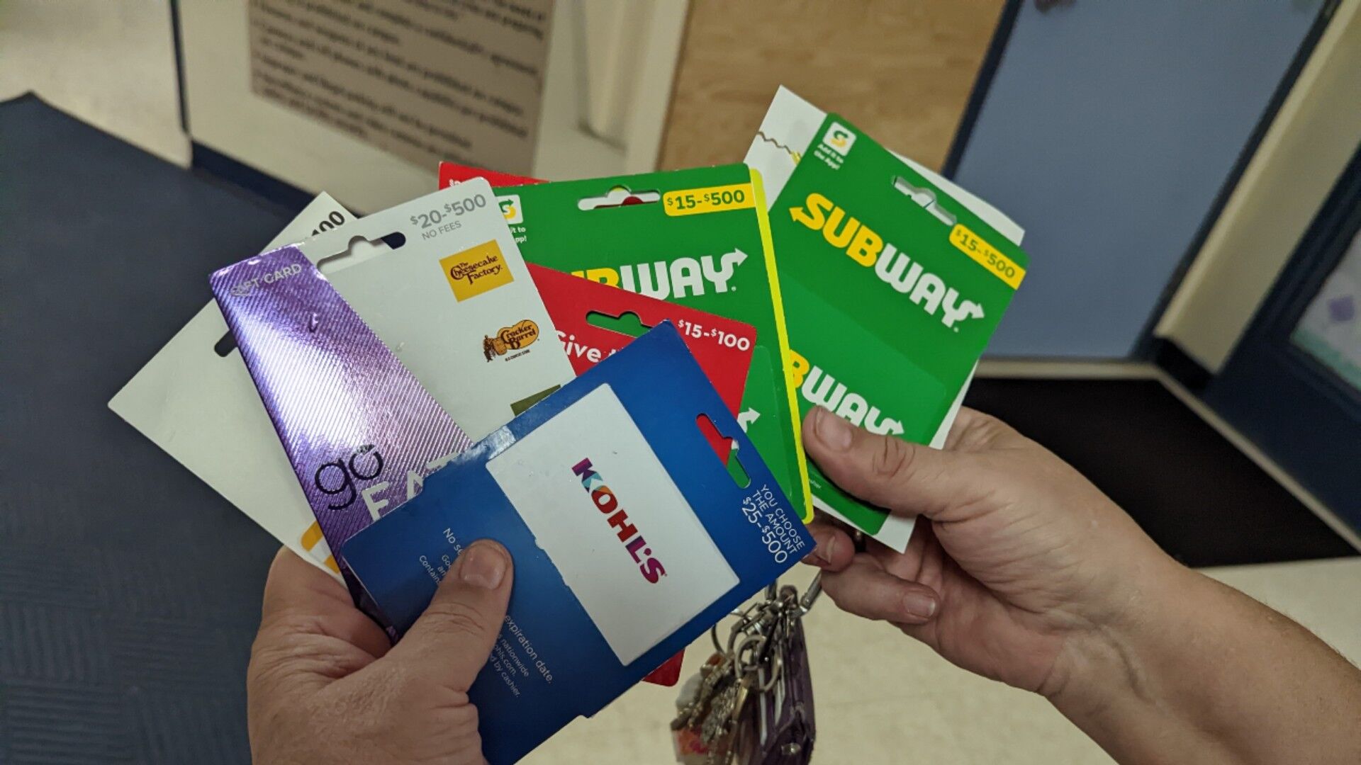 Gift vouchers from the Children's Home of Reading